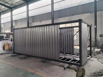 shipping container kitchen conversion in our factory